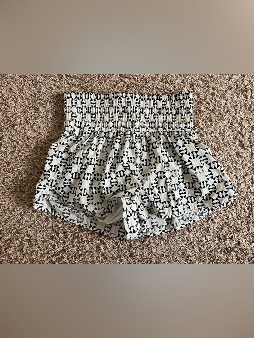 FP Movement by Free People The Way Home shorts geometric black and white print - Picture 7 of 14